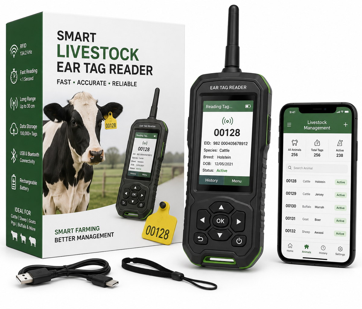 Smart Livestock Ear Tag Reader