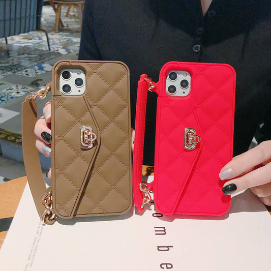 Crossbody Wallet Case with Card Holder & Long Strap – iPhone Case