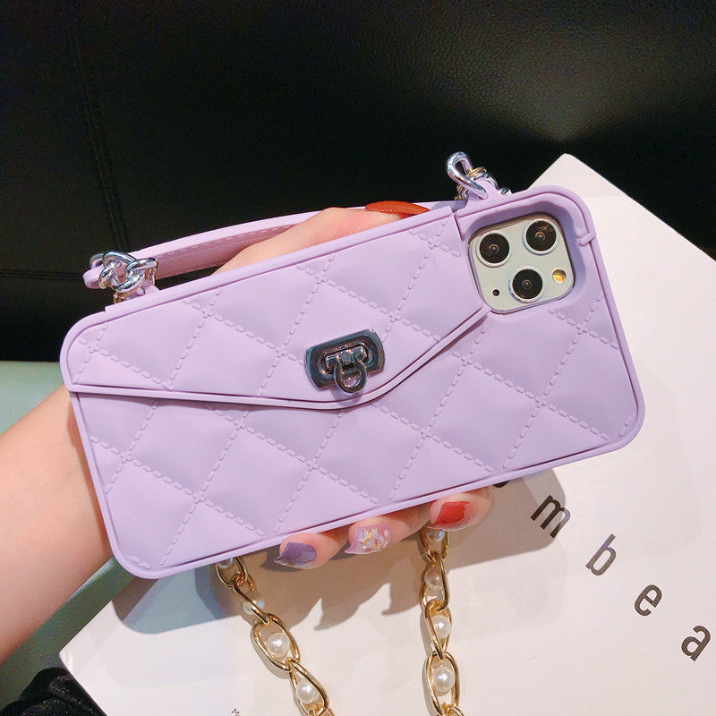 Crossbody Wallet Case with Card Holder & Long Strap – iPhone Case