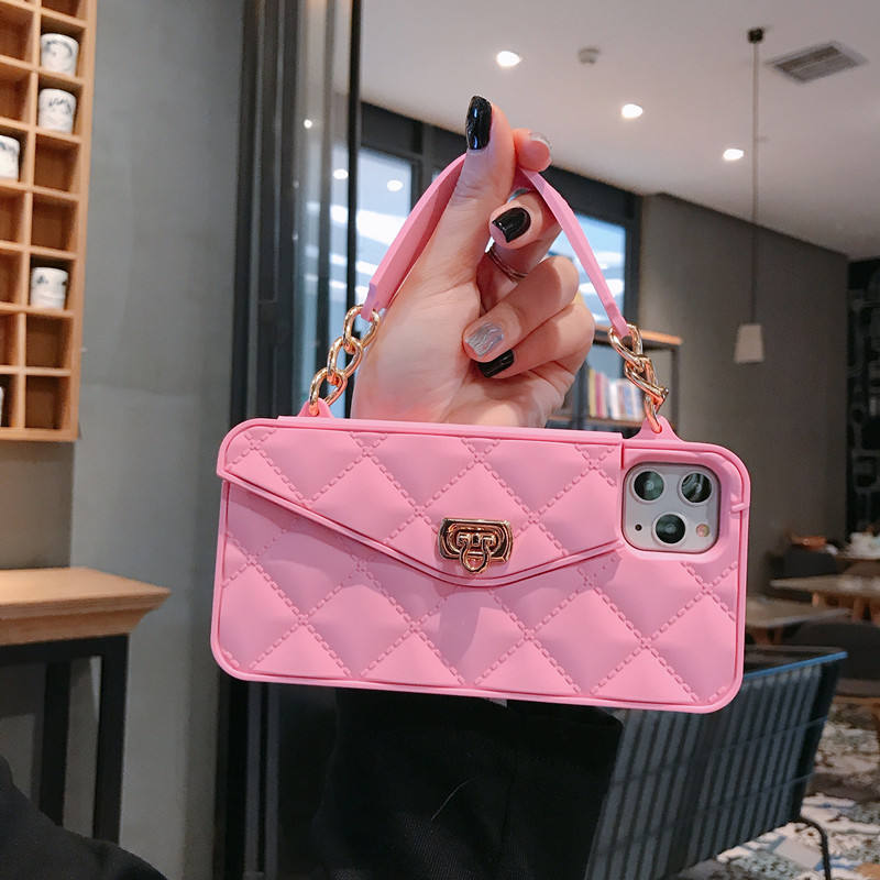 Crossbody Wallet Case with Card Holder & Long Strap – iPhone Case