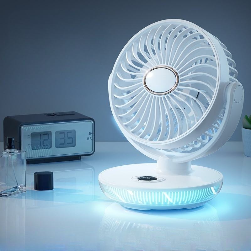 Rechargeable Wall-Mounted & Desktop Mini Fan