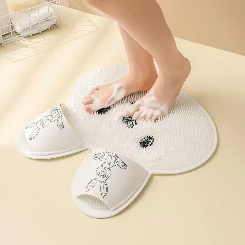 Silicone Foot Scrubber Mat for Bathroom – Foot Cleaning & Massage