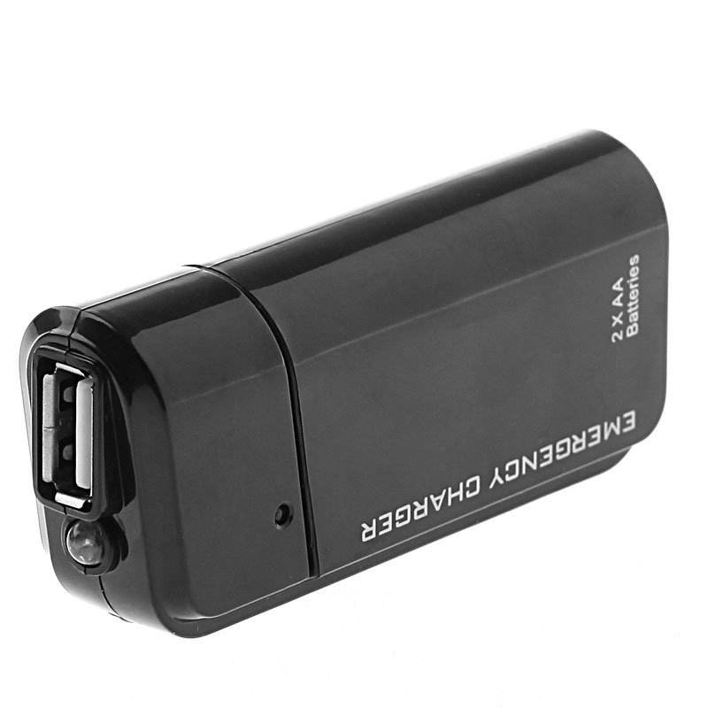 Portable USB Backup Power Bank with AA Batteries