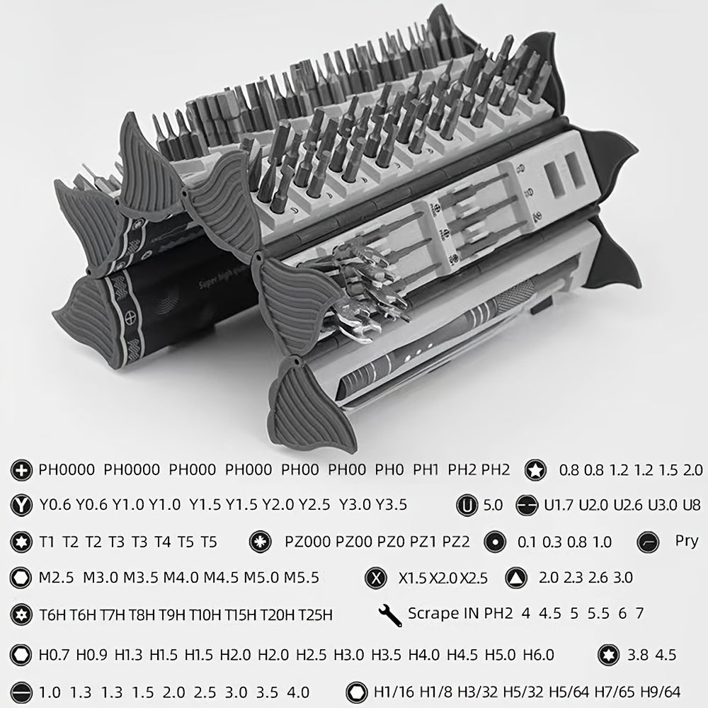 128-in-1 Magnetic Screwdriver Repair Tool Kit