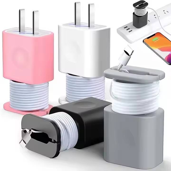 2-in-1 Silicone Charger Protector