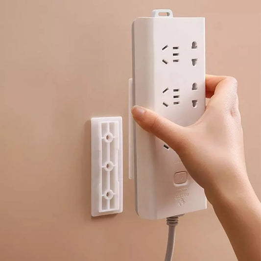 Punch-Free Self-Adhesive Power Strip Holder